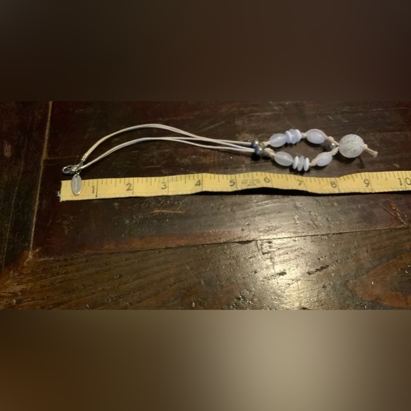 Vintage Handmade in Italy White Glass and Beaded Necklace EUC - Picture 6 of 6